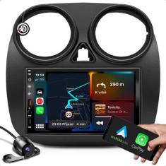 Imagem de kit central multimidia espelhamento bluetooth e carplay + moldura de 7