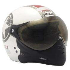 Imagem de Capacete para Moto Fechado Peels F-21 US Navy Branco e Grafite Unissex
