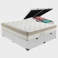 Imagem de Cama Box Baú com Colchão de Molas Ensacadas Pillow In Anjos King Best King 193cm Branco