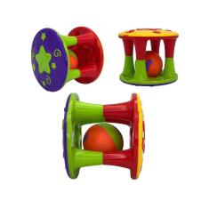Imagem de Torre Chocalho com Bolinha Colorida Brinquedo para Bebês