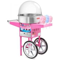 Imagem de Carrinho de Algodão Doce Elétrico Profissional em Aço Inoxidável, 110V, Olde Midway SPIN2000, Rosa