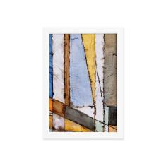 Imagem de Quadro Abstrato Geométrico Colorido Moldura  22x32cm