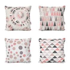 Imagem de Capas De Almofadas Rosa Escandinavo Decorativas Para Sofá