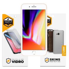 Imagem de Película de Vidro Dupla + Traseira Fibra de Carbono para iPhone 8 Plus - Gshield