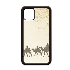 Imagem de Camel Pintura chinesa Mapa de seda para iPhone 12 Pro Max Capa para Apple Mini Mobile Case