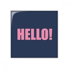 Imagem de Adesivo brilhante de ejo de cerâmica positivo com citação Hello Encourage