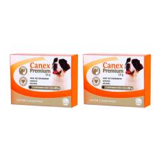 Imagem de Canex Premium 3,6g Vermifugo Cães Até 40kg 2 Comprimidos - 2 Unidades