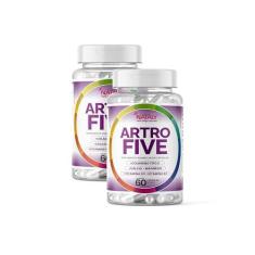 Imagem de 2x Artrofive Colágeno Tipo II, Cálcio, Magnésio, Vit D3 e k2 60 Capsulas de 500mg