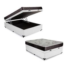 Imagem de Cama Box Baú Casal Colchão Alana Espuma D20 nk Camas + Box Sintético 53x138x188