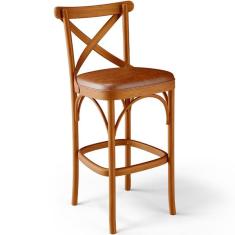 Imagem de Banqueta Alta Cozinha Bancada Bar Sala De Jantar Estofada  vi