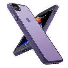 Imagem de Yriklso Capa à prova de choque para iPhone SE 2022/iPhone SE 2020 [certificado militar] Capa para iPhone SE 2022 capa fina protetora traseira rígida semitransparente para iPhone SE/8 (4,7 polegadas) -