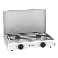 Imagem de Fog o De Mesa Port til Flamalar 2 Bocas Venax - Tampa Metal -