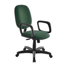 Imagem de Cadeira Diretor Para Escritório Com Braços Linha Uno Verde
