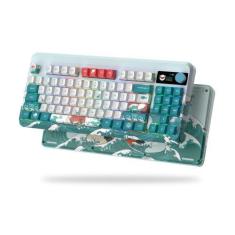 Imagem de Teclado para jogos COSTOM XVX M87 Pro Wireless com tela OLED