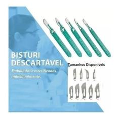Imagem de Bisturi Descartável Estéril N°22 Sterilance Kit C/10