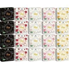 Imagem de 20Un Sabonetes Vegetal Aroma Das Rosas 170G Davene