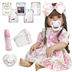 Imagem de Bebê Reborn Boneca Princesa Grande Com Vários Acessórios - Cegonha Reb