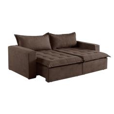 Imagem de Sofá Cama 5 Lugares Retrátil e Reclinável M-184 Veludo Martins