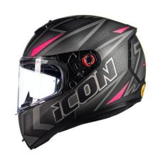 Imagem de Capacete Moto Peels Esportivo Lançamento Icon Fast Original, 58, Rosa