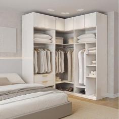 Imagem de Guarda Roupas Modulado De Canto 6 Peças 6 Portas Jade Cabecasa Madeira