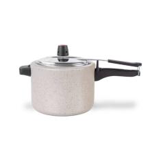 Imagem de Panela De Pressão 20 Cm 4,5 L Revestimento Cerâmico Mineral Resist Cor Vanilla Linha Ceramic Life Vapt Brinox Vanilla