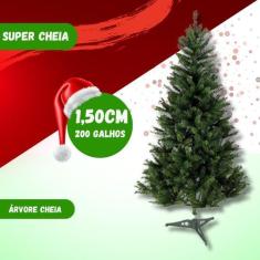 Imagem de Árvore De Natal 200 Galhos 150cm Decoração Pisca Led - Rio de Ouro, NT