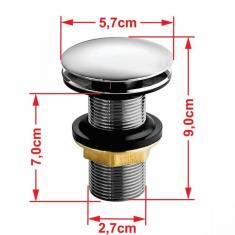 Imagem de Kit Cuba R30 Com Válvula Click 1 Polegada G E Sifão Pvc E Flexível Compace Verde Acqua