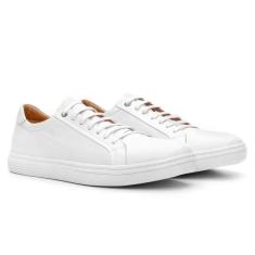 Imagem de Tênis Masculino Couro Floater Branco 2500