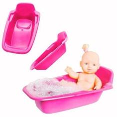 Imagem de Boneca Com Banheirinha Hora Do Banho Brinquedo - Toys