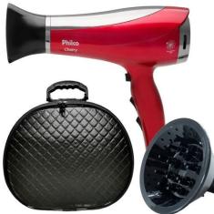 Imagem de Secador De Cabelo Philco Profissional 2200W Ions Ar Quente Frio Cherry