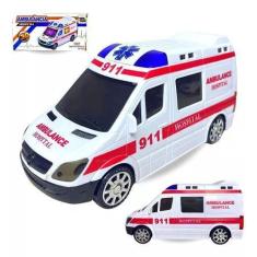Imagem de Brinquedo Carrinho Ambulância De Bombeiro Com Luzes E Som! - Toy King