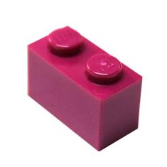Imagem de LEGO Partes e Peças: Magenta (Violeta Avermelhado Brilhante) 1x2