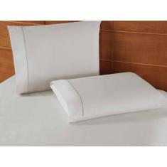 Imagem de Jogo De Cama Classic Queen Percal 400 Fios 3 Peças Pt Palito - Paulo C