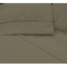 Imagem de Jogo De Cama Casal Queen King Lençol Fronhas Colcha 400 Fios 4 Peças P