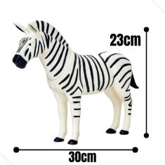 Imagem de Boneco Zebra Bicho Safari Brinquedo Colecionável
