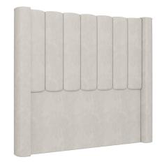 Imagem de Cabeceira Casal Cama Box 140cm Claire I02 Veludo Bege Mpozenato