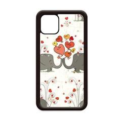 Imagem de Capa cinza beijando elefantes Dia dos Namorados para iPhone 11 Pro Max capa para celular Apple