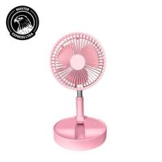 Imagem de Ventilador recarregavel usb, dobravel e portatil, rosa - Master