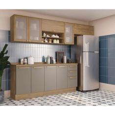 Imagem de Cozinha Compacta Botanic com Tela 9 PT 3 GV Nogueira e Fendi - Kappesb