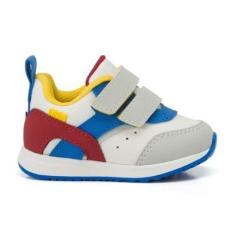 Imagem de Tênis Klin Baby Walk 453 Branco/Gelo/Ciano-Masculino