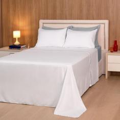 Imagem de Jogo de cama línea queen micropercal 200 fios - 4 peças - Casa Paulinh
