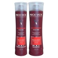 Imagem de Kit Shampoo + Condicionador Nick & Vick Pro-Hair S.O.S. Fios