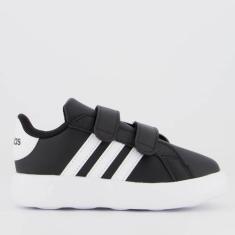 Imagem de Tênis Adidas Grand Court 2.0 Cf Infantil Preto E Branco