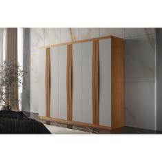 Imagem de Guarda-roupa 6 Portas 2 Gavetas London Naturalle/off White