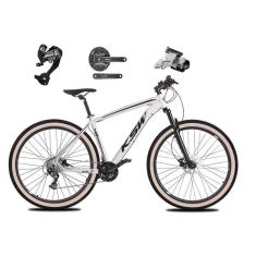 Imagem de Bicicleta Aro 29 Ksw Xlt 27v Câmbios Shimano Altus Freios Hidráulicos Garfo Com Trava Pneu Bege - Branco