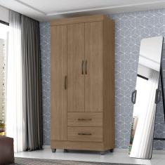 Imagem de Guarda Roupa Solteiro com 3 Portas Vidigal Carvalho Oak