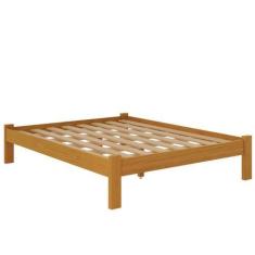Imagem de Cama Queen Turca Reforçada Madeira Cor Mel - Nemargi