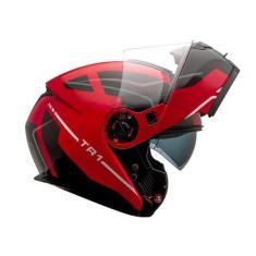 Imagem de Capacete Articulado Robocop Moto Peels Tr1 Control Vermellho, Vermelho