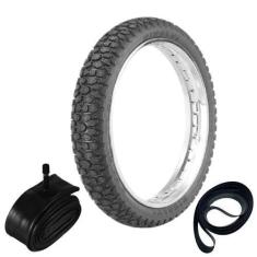 Imagem de Pneu Biz 125 Pop 110i Prince 110 80/100-14 49l Wh21 Rinaldi + Câmara +
