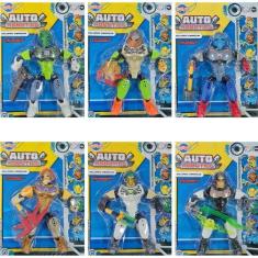 Imagem de Boneco Soldado Ciborgue Auto Robótico Coleção Completa